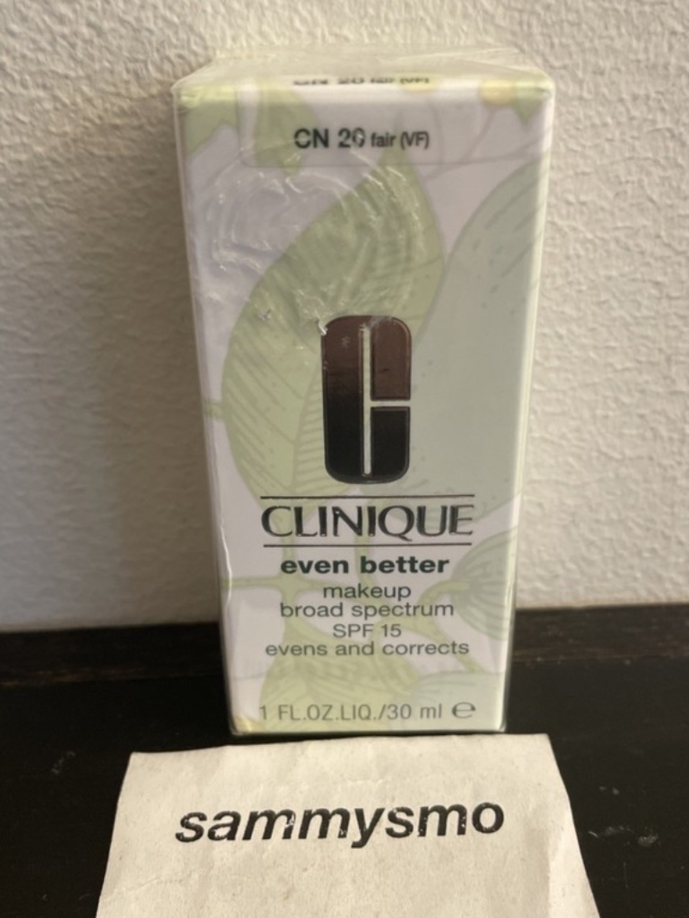 Clinique Even Better Makeup Broad Spectrum SPF 15, CN 20 FAIR 1 oz.